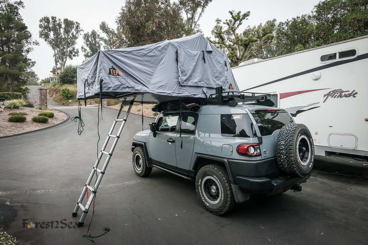 FJ Cruiser Overland Build Part 3 - Roof Top Tent - Forest2Sea ...