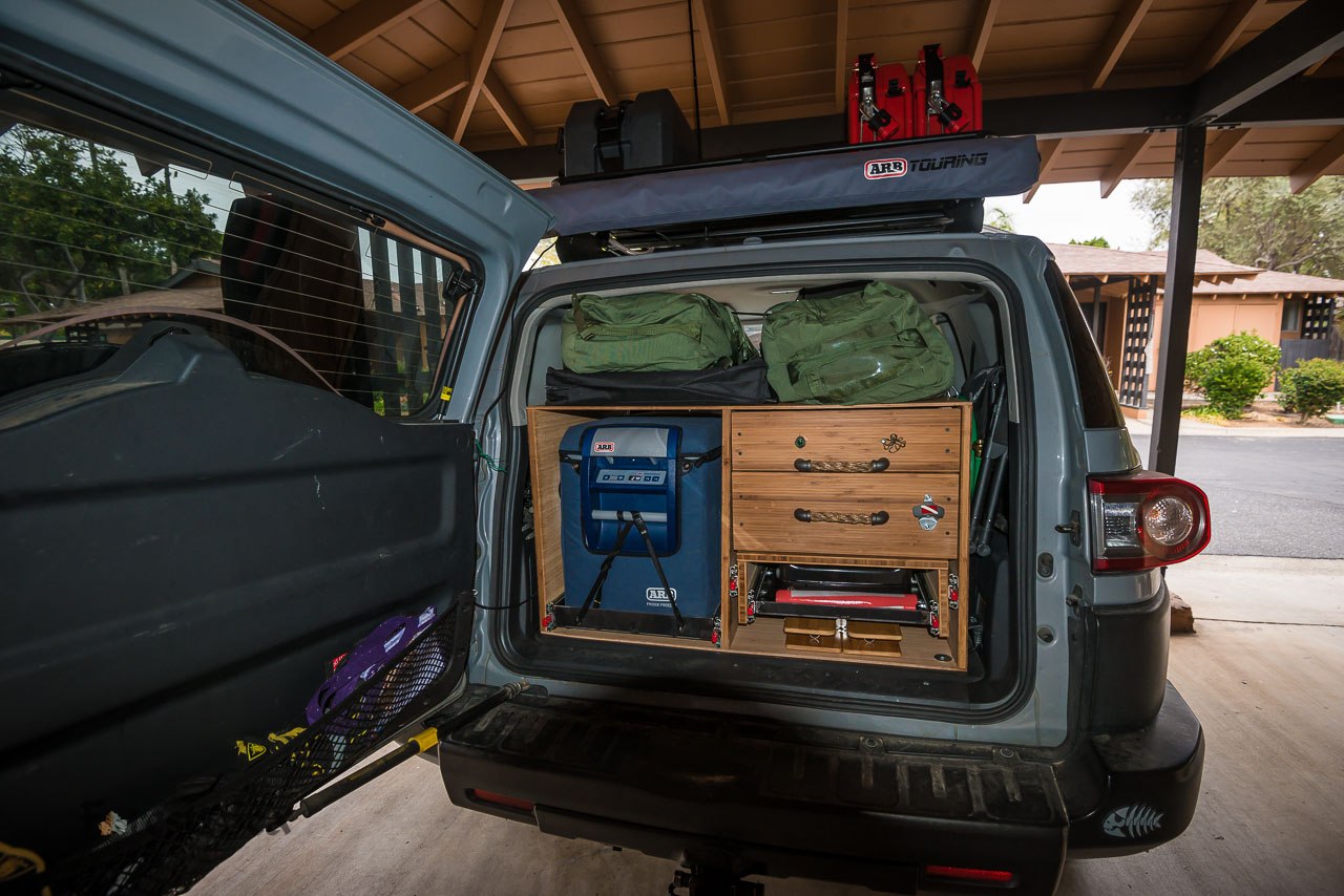 Packing the FJ with the new cabinets