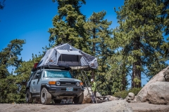 All set up for off-grid camping